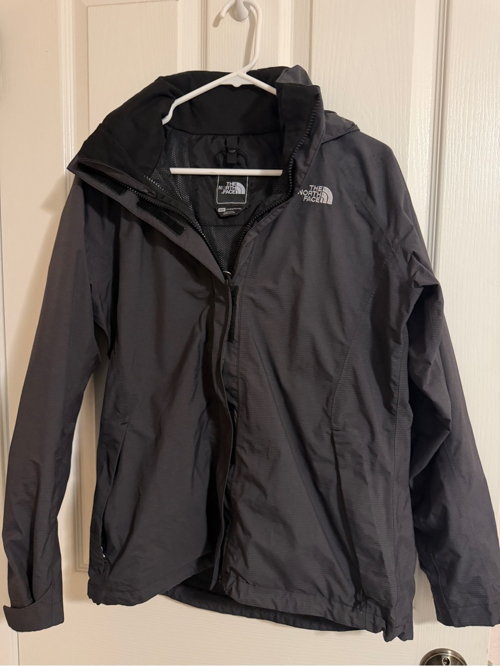 The North Face Black Hooded Raincoat